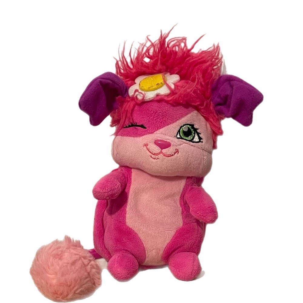 Popples Winking Bubbles Plush Toy Stuffed Animal 2015 Spin Master Pink Purple 8”